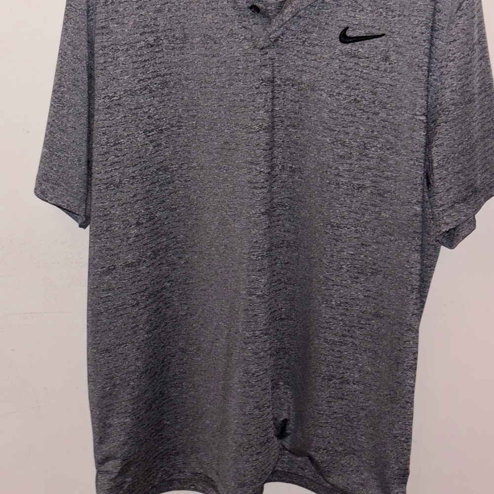 Nike Men's Heathered Gray Polo